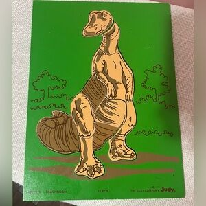 Vintage Judy Company Board Puzzle- Trachodon - 1977